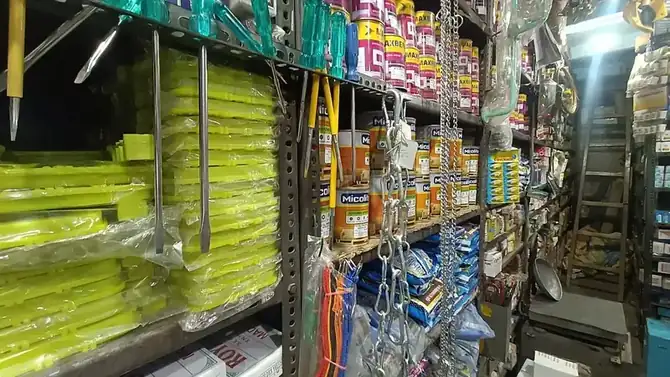 rack collection of goods